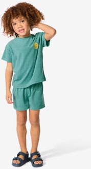 Hema Kinder shortama badstof groen (groen) - 134/140