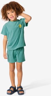Hema Kinder shortama badstof groen (groen) - 158/164