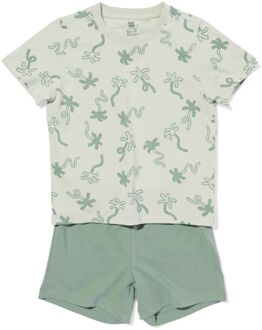 Hema Kinder shortama palmbomen groen (groen) - 98/104