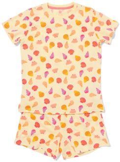 Hema Kinder shortama print geel (geel) - 134/140