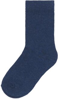 Hema Kinder Sokken Met Katoen - 5 Paar Blauw (blauw) - 39/42