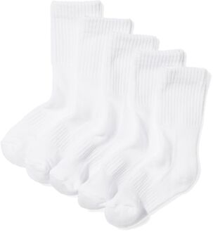 Hema Kinder sportsokken rib - 5 paar wit (wit)