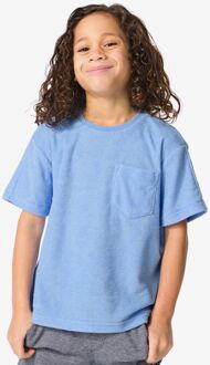 Hema Kinder T-shirt Badstof Blauw (blauw) - 110/116