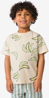 Hema Kinder T-shirt banaan ecru (ecru) - 110/116