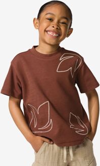Hema Kinder T-shirt bladeren bruin (bruin) - 110/116