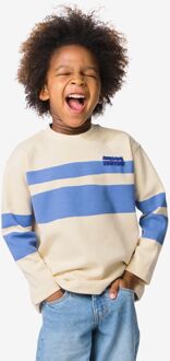 Hema Kinder T-shirt blokken ecru (ecru) - 146/152