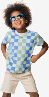 Hema Kinder T-shirt blokken groen (groen) - 122/128