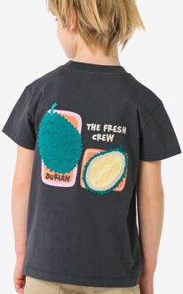 Hema Kinder T-shirt fruit donkergrijs (donkergrijs) - 110/116