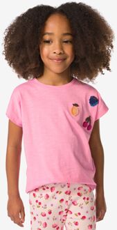 Hema Kinder T-shirt jersey fruit roze (roze) - 122/128