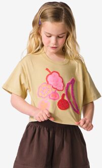 Hema Kinder T-shirt jersey fruit zand (zand) - 122/128
