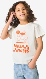 Hema Kinder T-shirt Koningsdag gebroken wit (gebroken wit) - 158/164