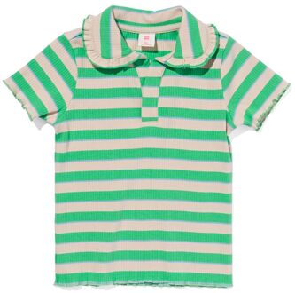Hema Kinder T-shirt Met Polokraag Groen (groen) - 122/128
