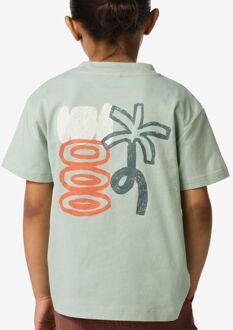 Hema Kinder T-shirt palm groen (groen) - 122/128
