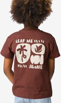 Hema Kinder T-shirt planten - 2 stuks bruin (bruin) - 110/116