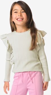 Hema Kinder T-shirt rib groen (groen) - 86/92