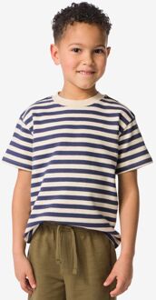 Hema Kinder T-shirt strepen blauw (blauw) - 122/128