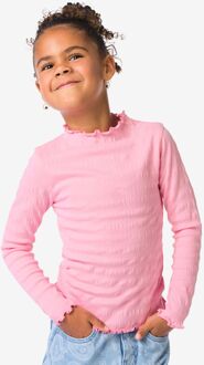 Hema Kinder T-shirt structuur roze (roze) - 122/128