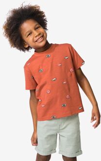 Hema Kinder T-shirt vissen lichtbruin (lichtbruin) - 134/140