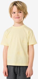 Hema Kinder T-shirt vissen lichtgeel (lichtgeel) - 98/104