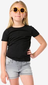 Hema Kinder t-shirts biologisch katoen - 2 stuks zwart (zwart)