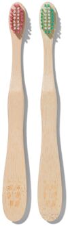 Hema Kinder tandenborstels bamboe - 2 stuks