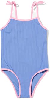 Hema Kinderbadpak rib blauw (blauw) - 134/140