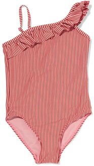 Hema Kinderbadpak seersucker donkerroze (donkerroze) - 110/116
