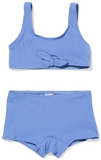 Hema Kinderbikini rib blauw (blauw) - 158/164