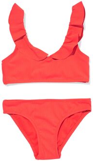Hema Kinderbikini rib koraal (koraal) - 98/104