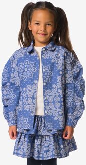 Hema Kinderblouse middenblauw (middenblauw) - 86/92