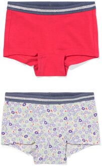 Hema Kinderboxers bloem - 2 stuks roze (roze) - 134/140