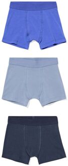 Hema Kinderboxers effen - 3 stuks blauw (blauw) - 170/176