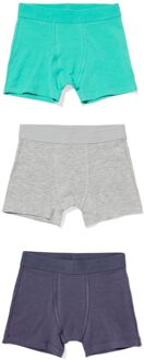 Hema Kinderboxers effen - 3 stuks groen (groen) - 86/92