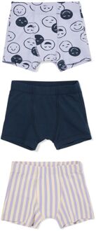 Hema Kinderboxers gezichtjes - 3 stuks lila (lila) - 110/116