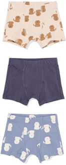Hema Kinderboxers honden - 3 stuks blauw (blauw) - 110/116