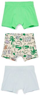Hema Kinderboxers jungle - 3 stuks lichtblauw (lichtblauw) - 122/128