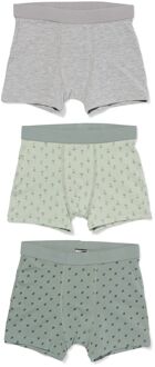 Hema Kinderboxers katoen - 3 stuks groen (groen) - 134/140