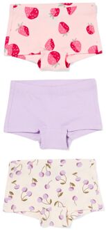 Hema Kinderboxers kersen - 3 stuks roze (roze) - 110/116