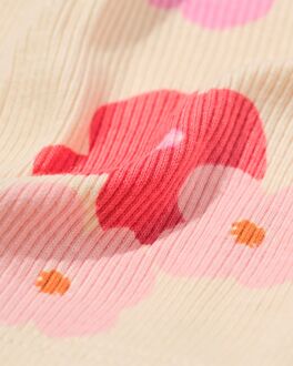 Hema Kinderboxers rib bloemen - 3 stuks lichtroze (lichtroze) - 134/140