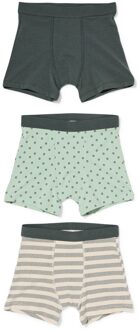 Hema Kinderboxers stretch katoen stippen - 3 stuks lichtgroen (lichtgroen)