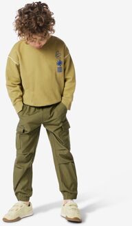 Hema Kinderbroek cargo olijf (olijf) - 110/116