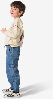 Hema Kinderbroek cargo regular fit middenblauw (middenblauw) - 98/104