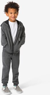 Hema Kinderbroek sweatstof grijsmelange (grijsmelange) - 146/152