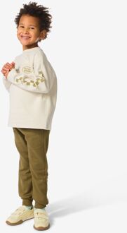 Hema Kinderbroek sweatstof olijf (olijf) - 98/104
