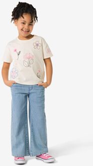 Hema Kinderbroek wijd strepen lichtblauw (lichtblauw) - 86/92