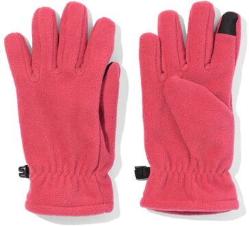 Hema Kinderhandschoenen met touchscreen fleece roze (roze) - 134/140