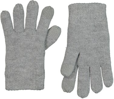 Hema Kinderhandschoenen Met Touchscreen Gebreid Grijsmelange (grijsmelange) - 110/116