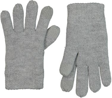 Hema Kinderhandschoenen Met Touchscreen Gebreid Grijsmelange (grijsmelange) - 146/152