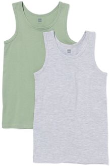 Hema Kinderhemden - 2 stuks groen (groen) - 98/104
