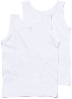 Hema Kinderhemden - 2 stuks wit (wit) - 122/128